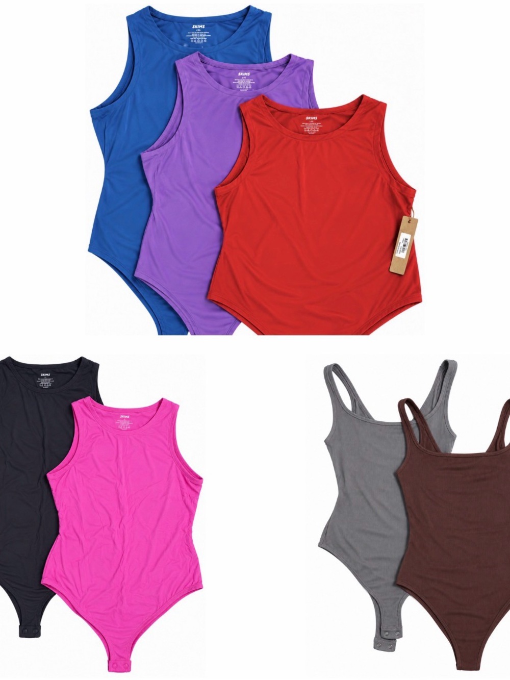 Authentic SKIMS Bodysuit Lot – 7 Pieces – Sizes L & XL